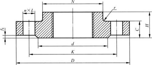突面（RF)帶頸螺紋鋼制管法蘭 (適用于 PN 6、PN 10、PN 16、PN 25、PN 40、PN 63 和 PN 100)